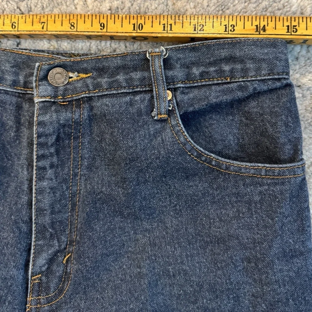 Vintage 90s Levi's 505 Straight Denim Jeans Dark Wash Size 33W 30L Short
